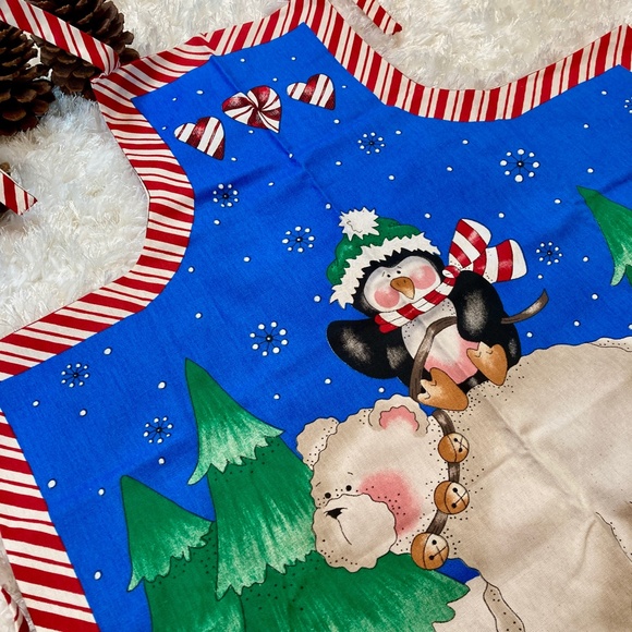 🆕🎄🐧🐻‍❄️ SWEETEST XMAS APRON NWOT - Picture 5 of 13